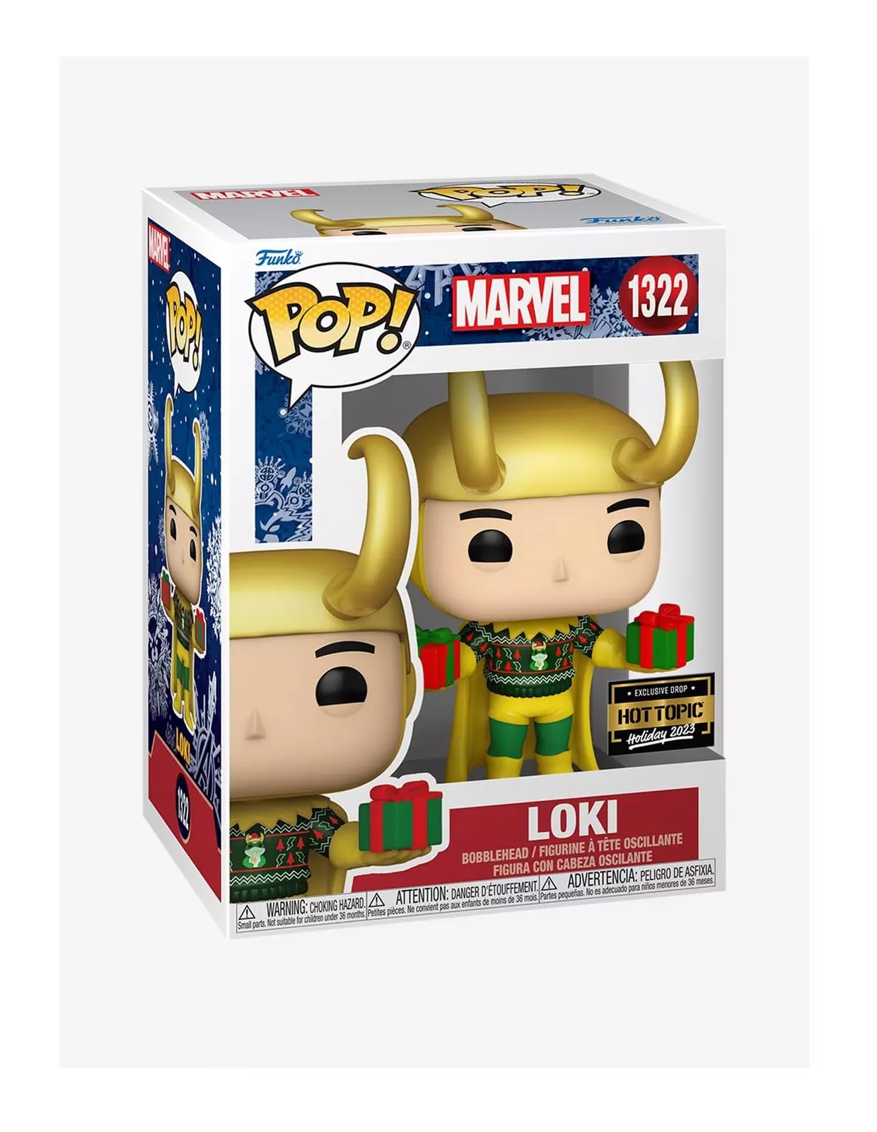 Funko POP! Marvel Loki Exclusive Vinyl Bobble Head #1322 [Holiday]