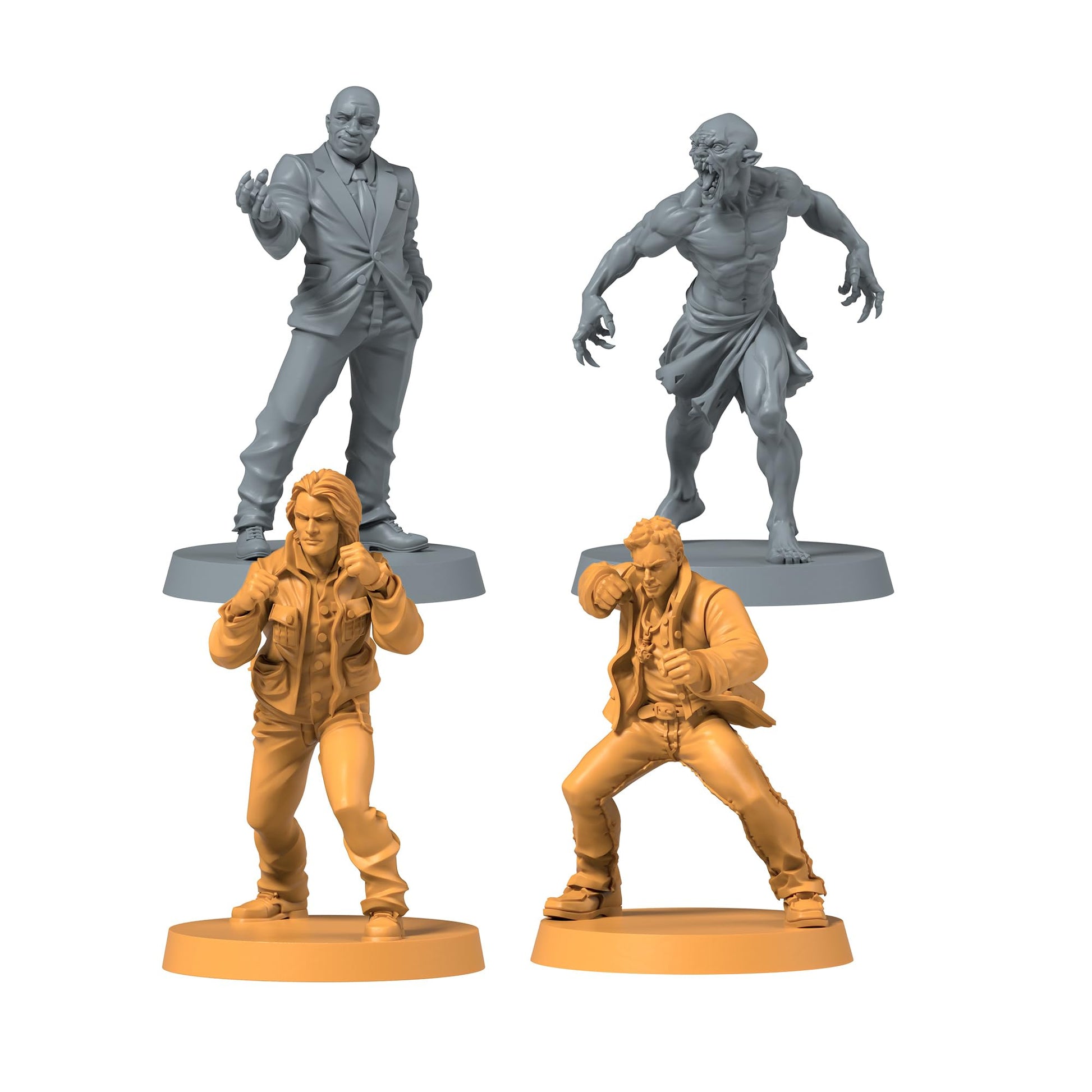 Zombicide Supernatural Character Pack #1 - Sam, Dean, Alpha Vampire, Wendigo - Unleash Hellish Action! Cooperative Strategy Board Game for Ages 14+