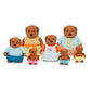 Li'l Woodzeez - Chocolate Lab Family - 7 Pieces Posable Dog Figurines Set - Easy to Clean Collectible Animal Toys - Family Fun for 3+ Years Years