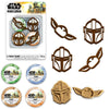 Star Wars Moldable Sand 4 Pack - 4 Tubs of Scoopable Sand with Baby Yoda and Mandalorian Stamp Cutters | Star Wars Mandalorian Pretend Play Activity