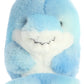 Aurora® Round Rolly Pet™ Sutton Shark™ Stuffed Animal - Adorable Companions - On-The-Go Fun - Blue 5 Inches
