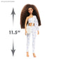 Naturalistas 11.5-inch Fashion Doll and Accessories Kelsey, 4B Textured Hair, Light Brown Skin Tone