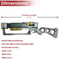 Wasteland Sci-Fi Rifle Prop - 27.5" Foam Replica Gun for Cosplay, Halloween & Collectible Display