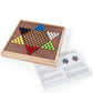 VAMSLOVE 13" Chess Chinese Checkers 2 in 1 Wooden Board Game Set with Pieces Storage Drawer - 2 Extra Queens, Bonus Marbles, for Birthday Gift