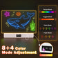 Demolike 16" LED Drawing Board for Kids, Rechargeable Glow Doodle Board with 10 Light Modes, Anti-Scratch Acrylic Dry Erase Pad, 7 Markers & A4