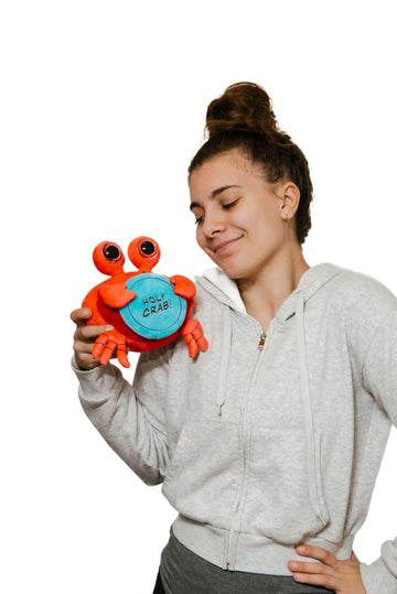 Punchkins Crab Plushie - Holy Crab! Sassy Crab Plush, Gift for Animal Lovers, Cute Plush Toy for Gifting