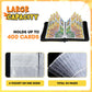 400 Cards Capacity Trading Card Binder, Card Holder with 50 Removable Sleeves, Double Sided 8-Pocket Pages Zipper Album with Wrist Strap for TCG