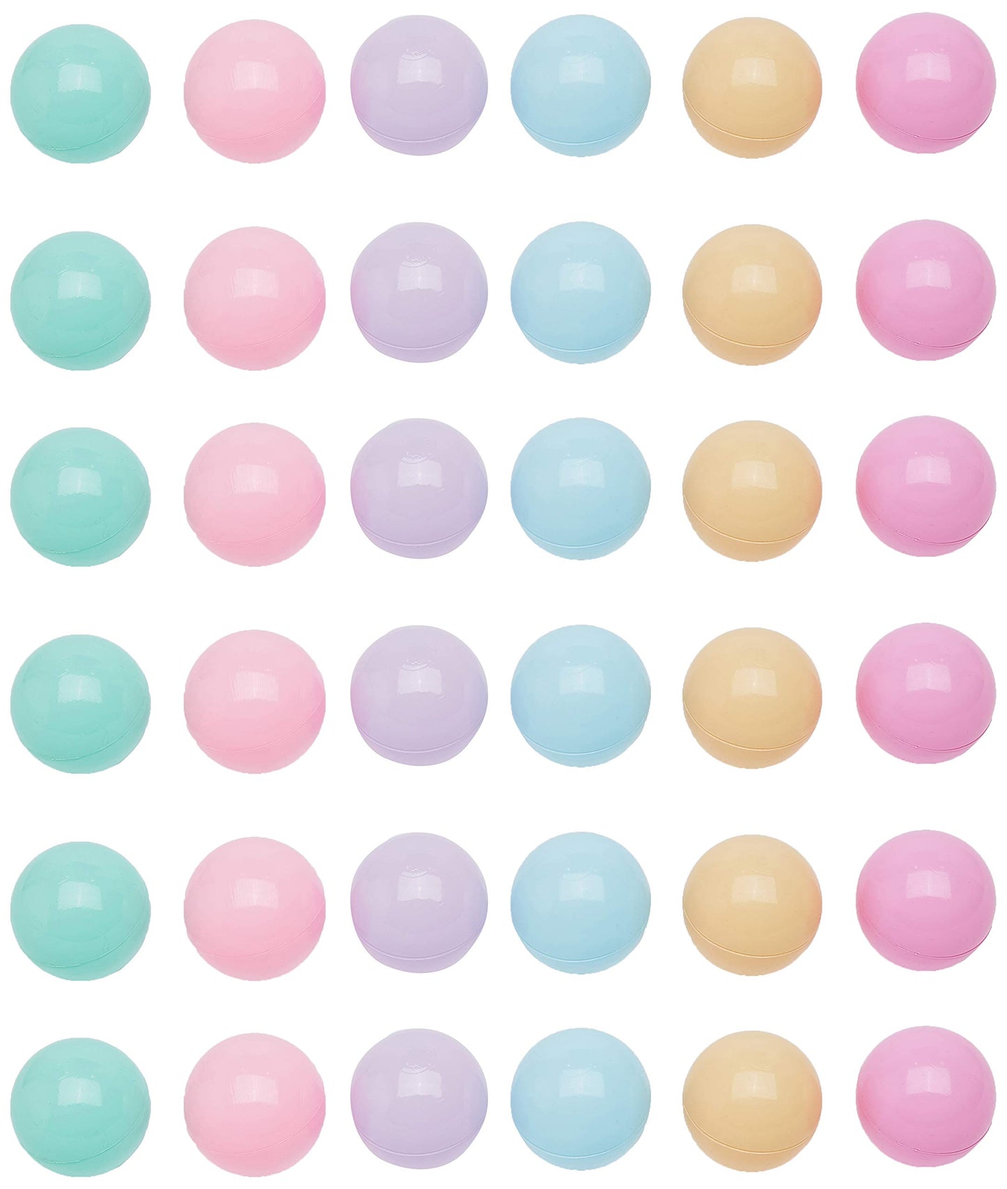 Amazon Basics BPA-Free Ball Pit Balls with Storage Bag, Crush-Proof Plastic for Toddlers Kids 12+ Months Play, 6 Pastel Colors, Pack of 400