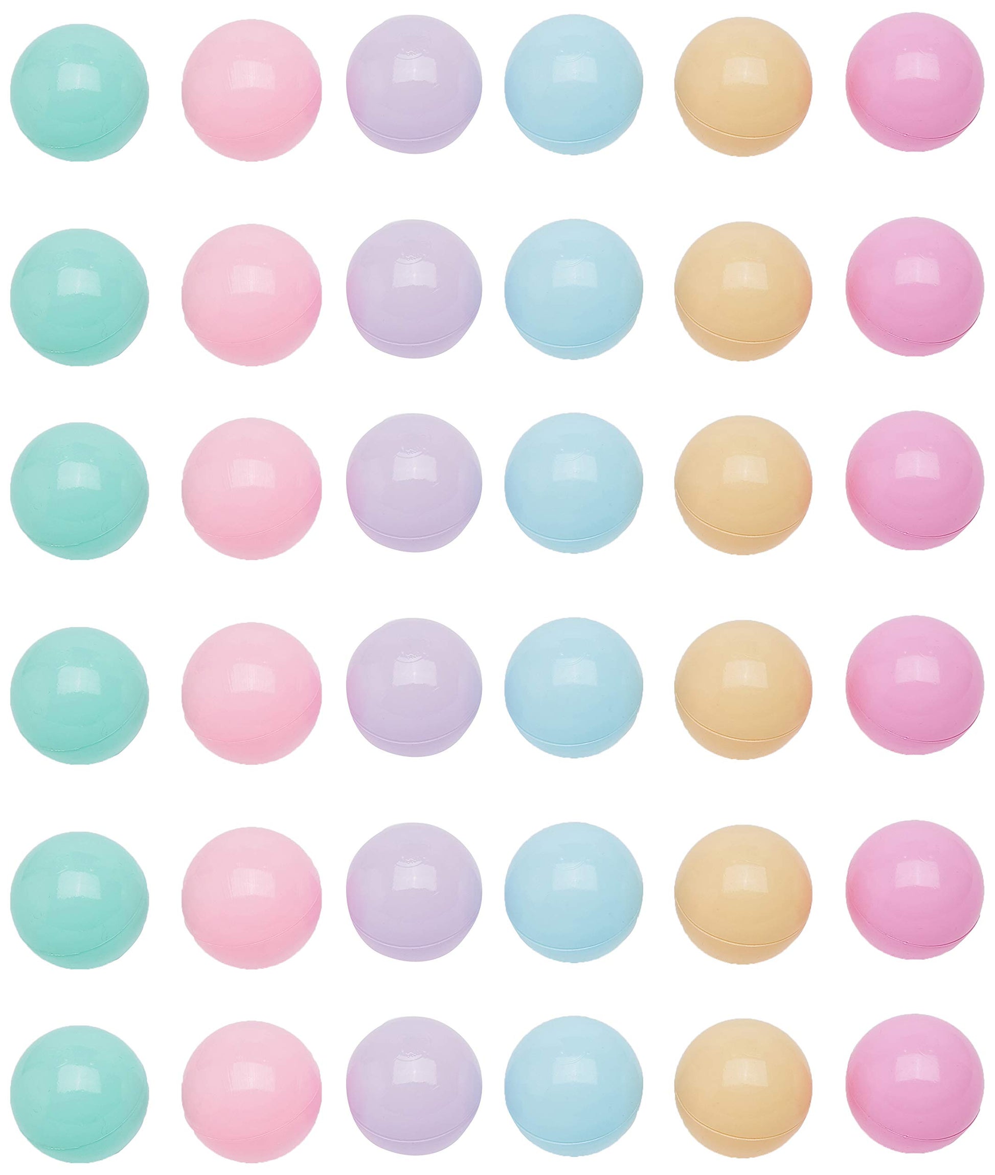 Amazon Basics BPA-Free Ball Pit Balls with Storage Bag, Crush-Proof Plastic for Toddlers Kids 12+ Months Play, 6 Pastel Colors, Pack of 400