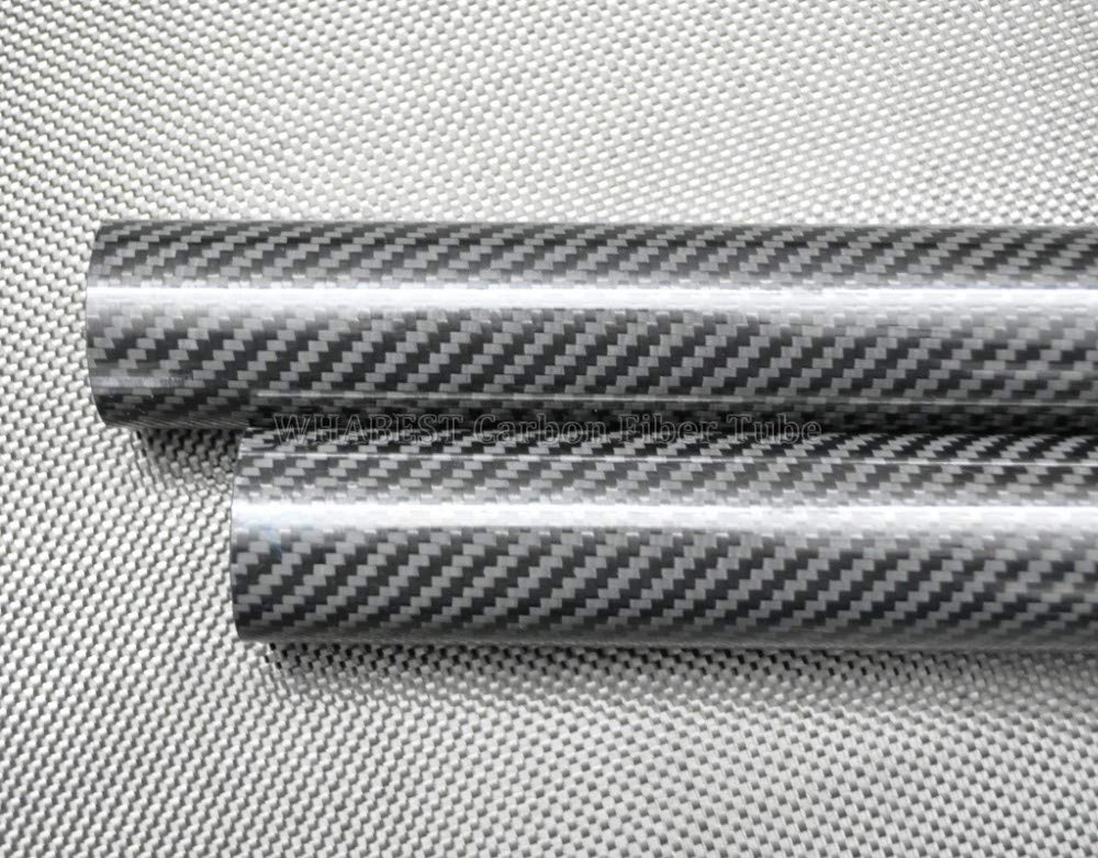 WHABEST US. Carbon Fiber Tube 3K OD 30mm - ID 26mm 27mm 28mm X 1000mm Length 100% Full Carbon Composite Material/Pipes. Quadcopter Hexacopter. RC
