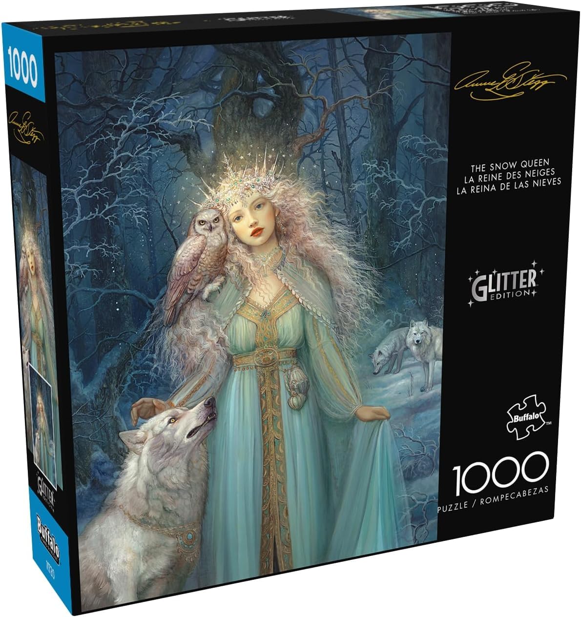 Buffalo Games - The Snow Queen - 1000 Piece Glitter Jigsaw Puzzle