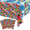 3 Packs 2026 International Football Tournament Tablecloths 108 x 54 Inch Global Flags Soccer Theme Party Table Covers Disposable Waterproof Plastic