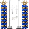 Decojoy Balloon Column Stand Kit Set of 2, 2IN1 Balloons Holder Sets Ballon Arch stand for Floor, 9 Feet Height Adjustable Metal Baloon Tower Pillar