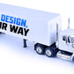 NewRay Customize 18 Wheeler Toy Truck with Trailer, 1:43 Scale Replica International Lonestar Diecast Truck, Customize Toy, Personalized Diecast Toy