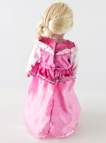 Little Adventures Sleeping Beauty Princess Doll Dress - Doll Not Included - Machine Washable Child Pretend Play and Party Doll Clothes with No Glitter