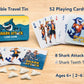 Ski House Games Shark Attack Card Game Beach Travel Family 2 to 6 Players