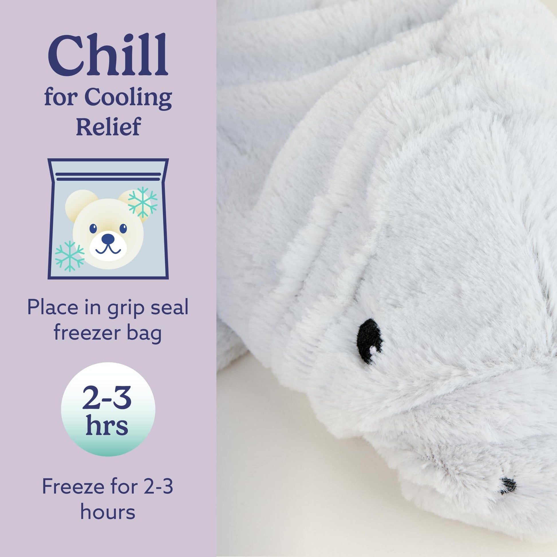 warmies Microwavable & Weighted Stuffed Animals, Manatee - Heated Stuffed Animal Plushie for Warmth & Comfort - Cute Soft Plush Toys for Adults
