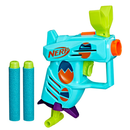 Nerf Elite 2.0 Easter Egg Hunt Blaster, 2 Nerf Elite Darts, Pull to Prime, Spring Toy Foam Blaster for 8 Year Old Boys & Girls
