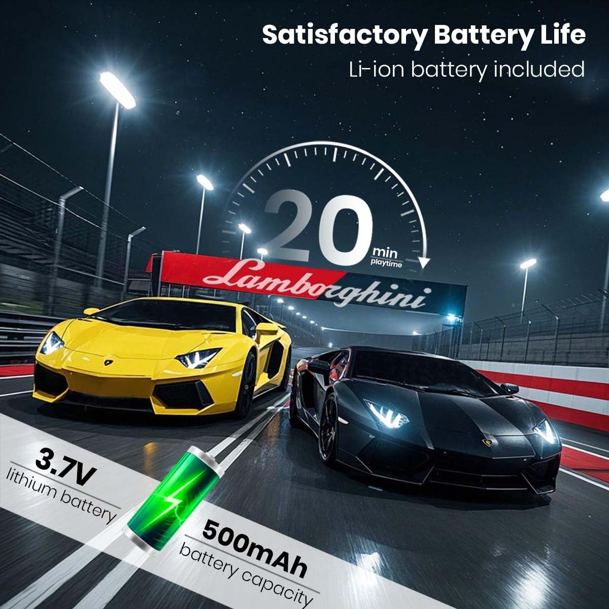 Lamborghini Remote Control Car, licenced RC Car for kids, Matte Black