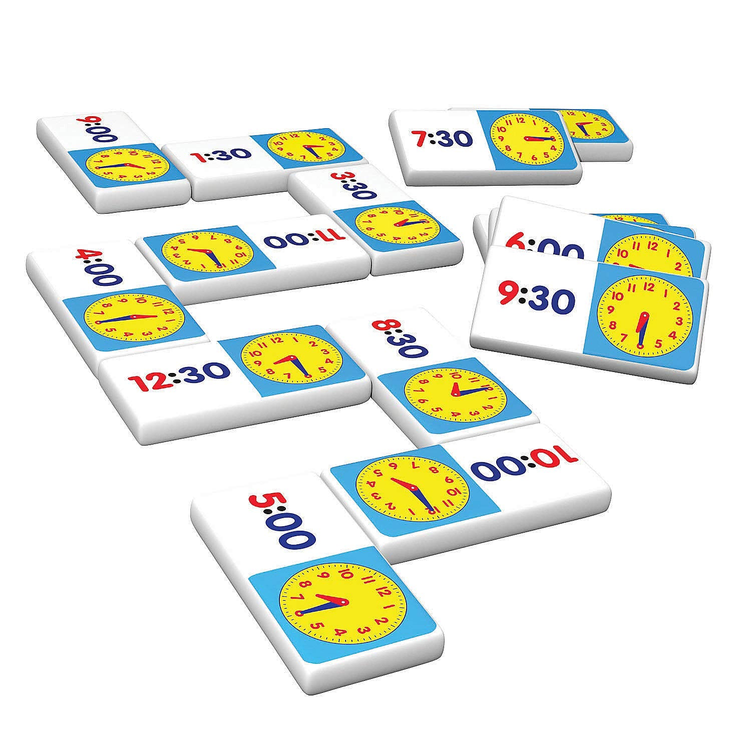 Fun Express Time Dominoes - 28 Pieces - Educational Activities for Kids