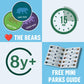 Lucky Bears National Parks Board Game | Collectible Token Set with All 63 Parks | Family Board Game for Kids and Adults | Great National Parks Gift