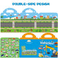 RUSON Reusable Sticker Book for Kids, 4 Sets Educational Learning Toys Travel Stickers Activity Books for Toddler Girls Boys Age 3+ Birthday Gifts