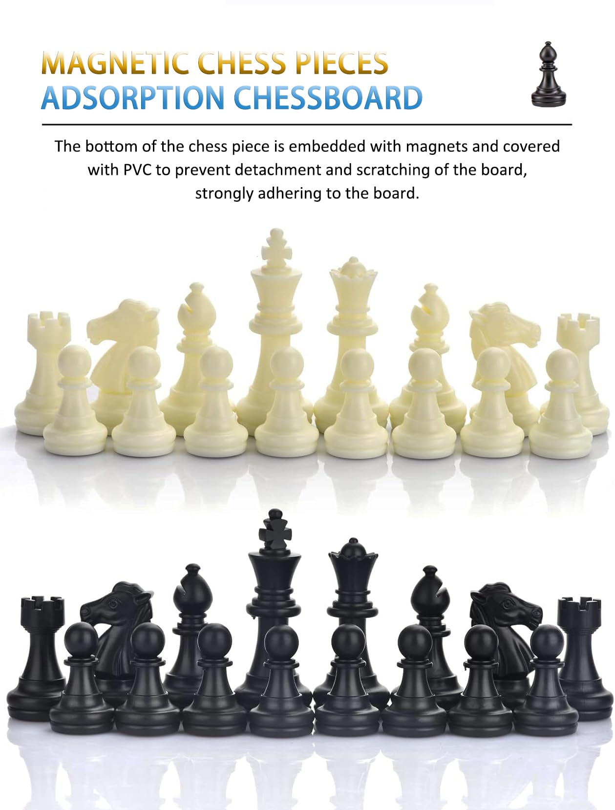 Chess Sets Magnetic Board Games - 5.1 Inches Travel Small Mini Pocket Chess Set for Teenager & Adults, Folding Portable Chess Gifts Classic 2-Player