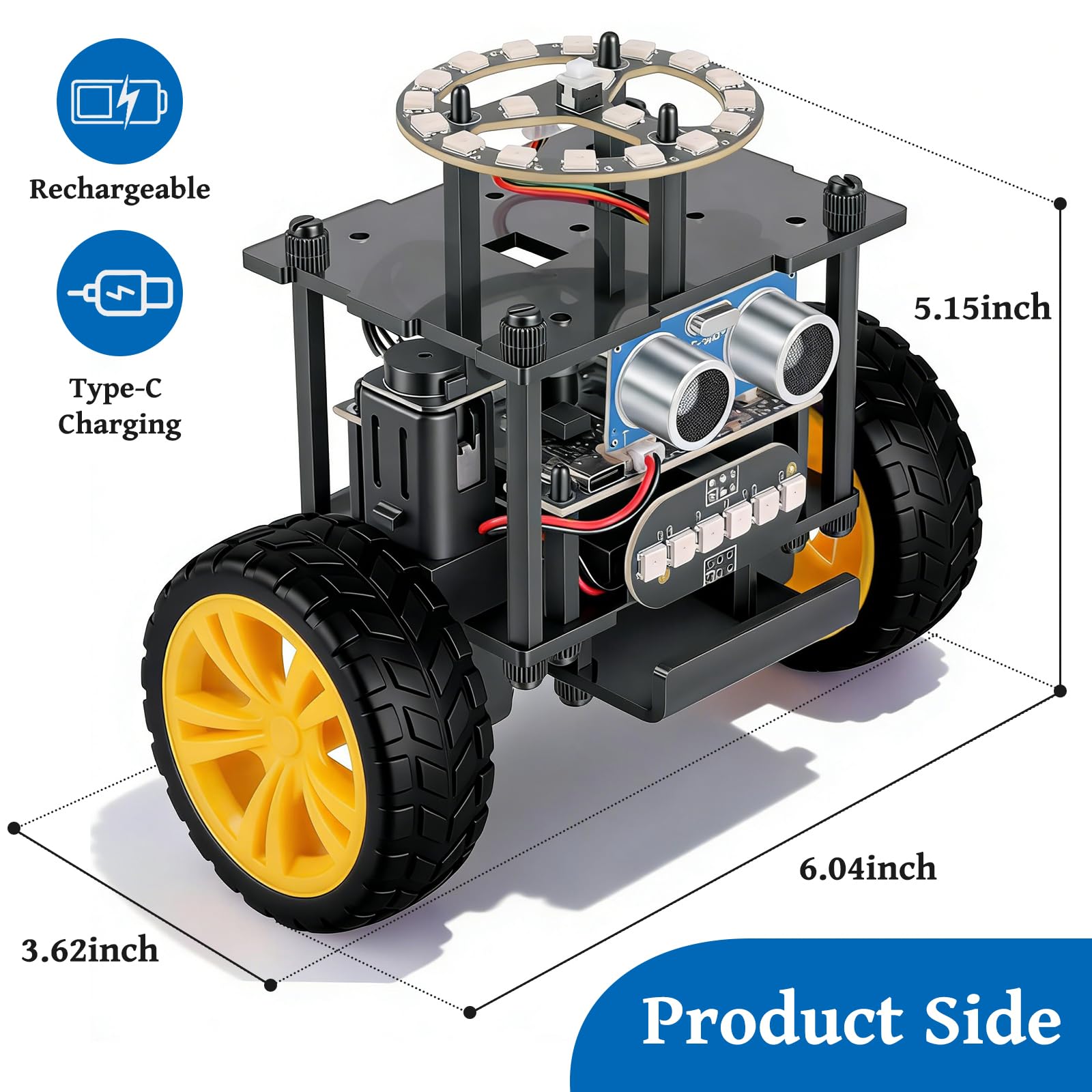 Elfew STEM Robot Car Toys for Kids 8-13, Robot Building Kit Gifts for Teen