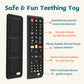 Baby Remote Toys for 0-6, 6-12 Months, Food Grade Silicone Teething Toys,Chew Toys for Babies 3-24 Months, Upgraded TV Remote Control Shape Teether