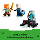 LEGO Minecraft the Pickaxe Mine Kids Toy - Building Set for Boys and Girls - Minecraft Toy for Gaming Fans 8+ - Includes Alex, Miner, and Stray Spider