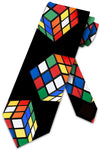 Three Rooker Puzzle Cube Ties Mens 3D Puzzle Necktie