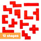 Spark & Wow Light Table Blocks, 12 Shapes, Two Colors