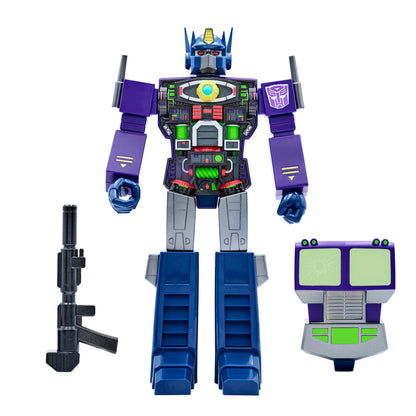 Super7 Transformers Optimus Prime (Shattered Glass Purple) 11 in Super Cyborg Action Figure