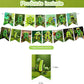 Frog Party Decorations,Kermit Frog Birthday Party Supplies Includes Banner- Cake Topper - 24 Cupcake Toppers - 18 Balloons