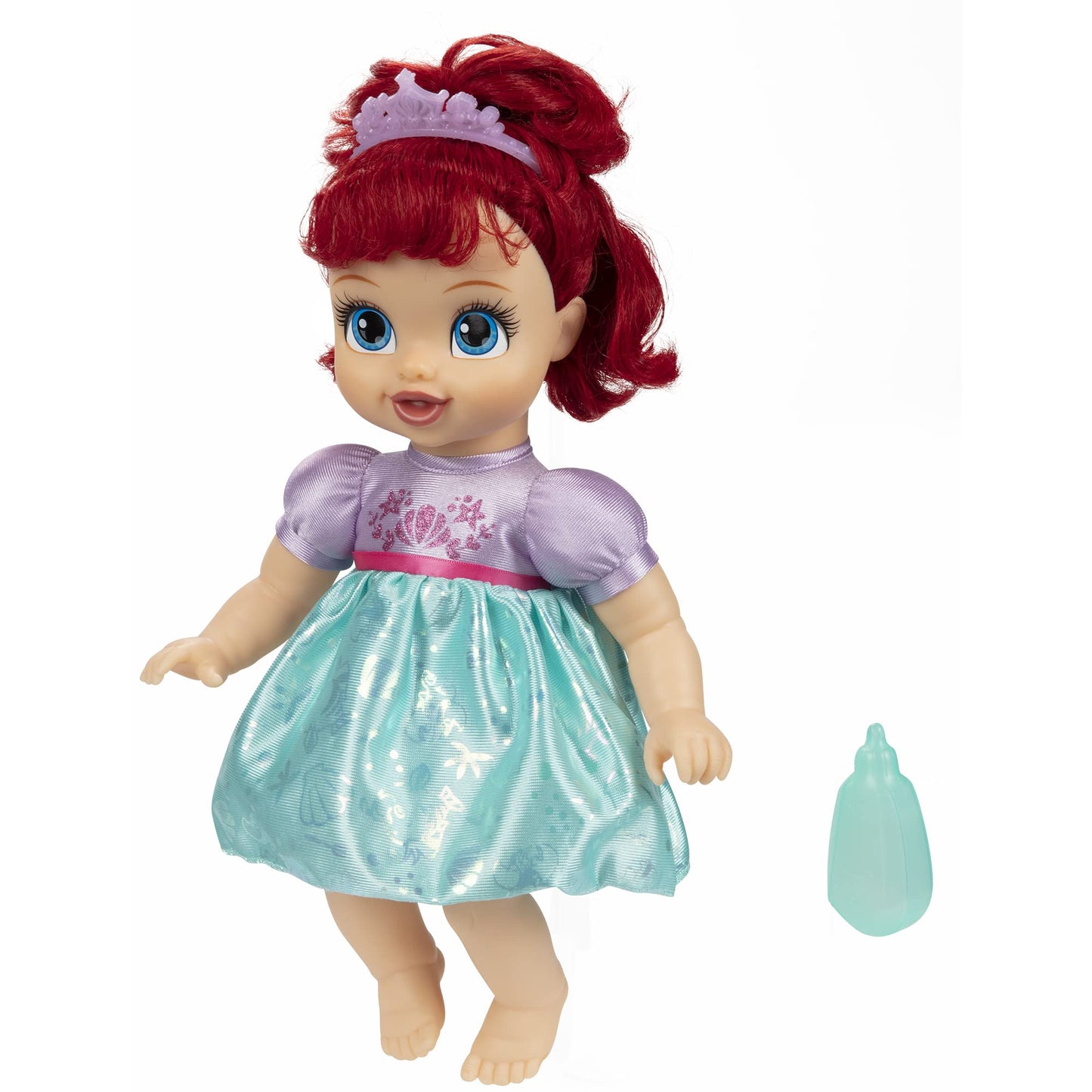 Disney Princess Ariel Baby Doll with Baby Bottle & Tiara