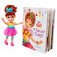 Jakks Disney Fancy Nancy Doll and Book Set Featuring "My Fanciest Things" - Learn About All The Fancy Things in Nancy's Room - Fancy Nancy Doll
