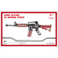 M4 AR-15 Model Kit - Wooden Laser-Cut 3D Puzzle (66 Pcs)
