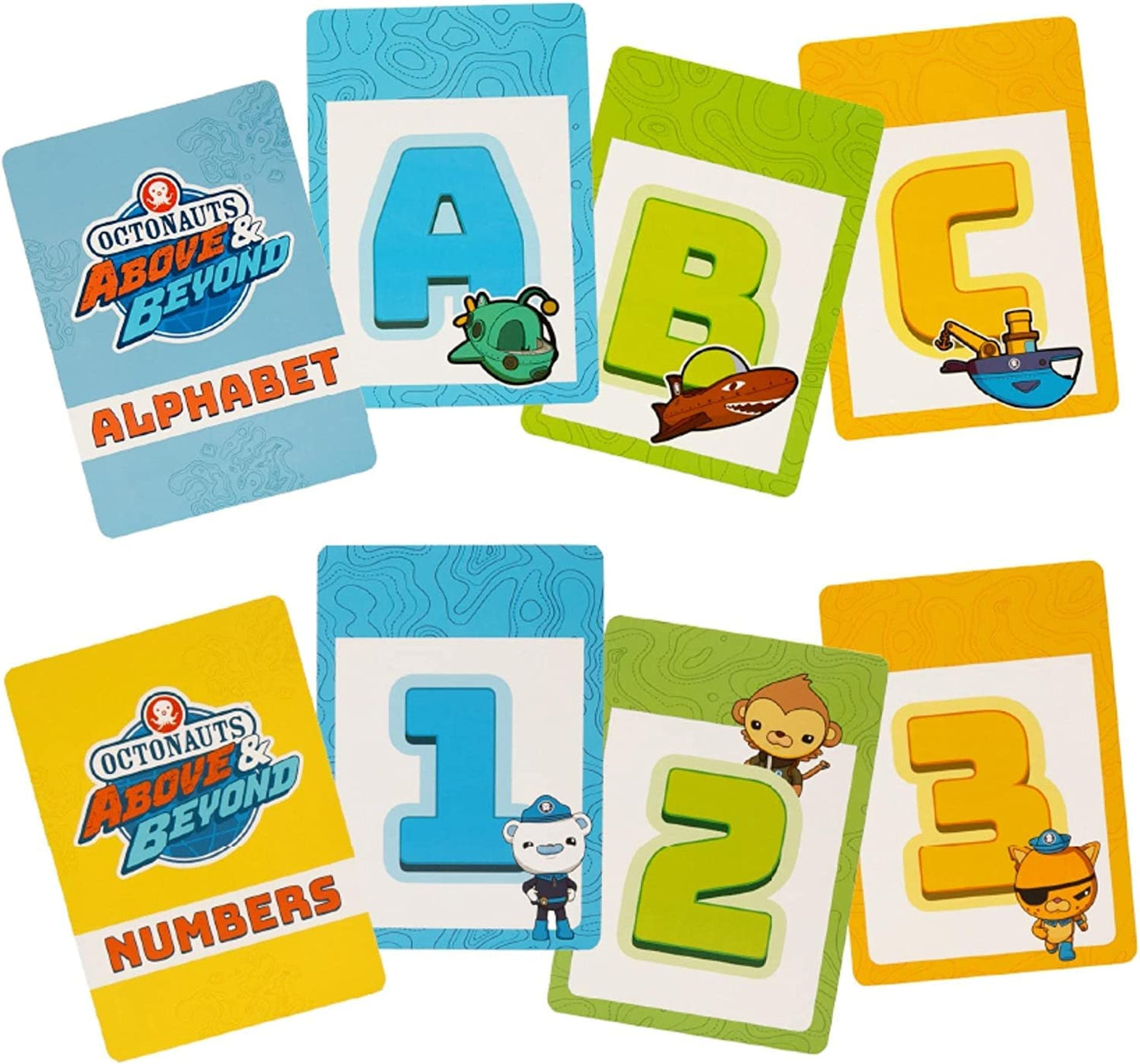 Mighty Mojo Octonauts Kids Classic Card Games and Flash Cards - Includes Three Games - Alphabet and Numerical Cards - Memory Game, Go Fish & Old Maid