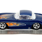 Jada Big Time Muscle 1:24 1957 Chevrolet Corvette Die-Cast Car, Toys for Kids and Adults(Dark Blue/Flames)