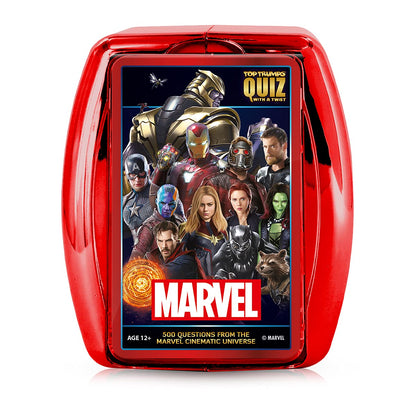 Top Trumps Marvel Cinematic Universe Quiz Game, 500 Questions to Test Your Knowledge on Guardians of The Galaxy, Avengers, S.H.I.E.L.D, Wakanda, Gift