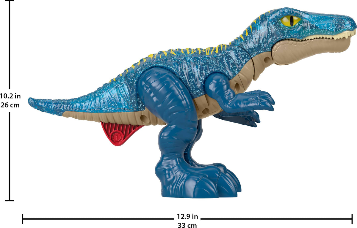 Fisher-Price Imaginext Jurassic World Dinosaur Toy Growl & Glow Baryonyx with Lights Sounds & Chomping Action for Kids Ages 3+ Years