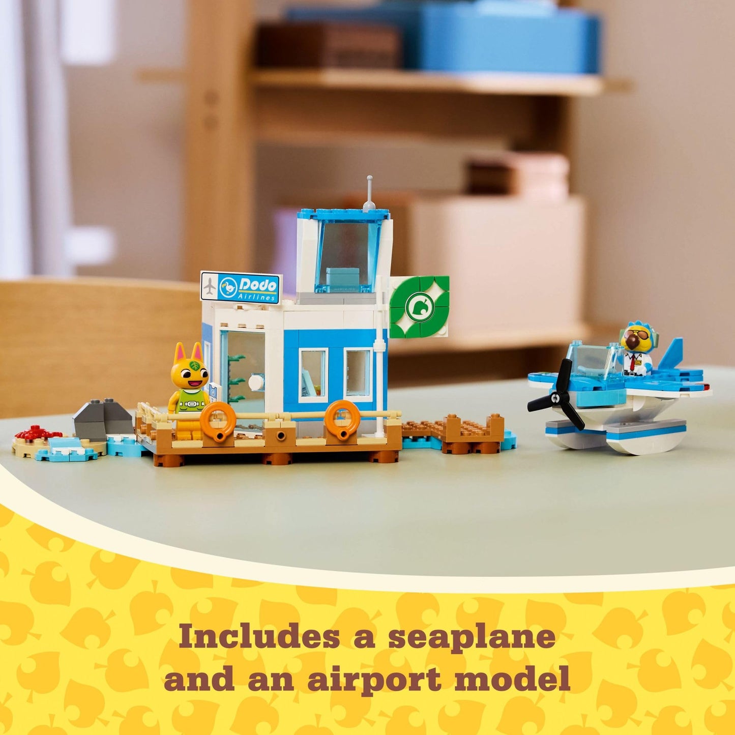 LEGO Animal Crossing Fly with Dodo Airlines Airport Playset, Kids’ Airplane Toy and Pilot Minifigure Inspired by The Video Game Series, Gift for Girls