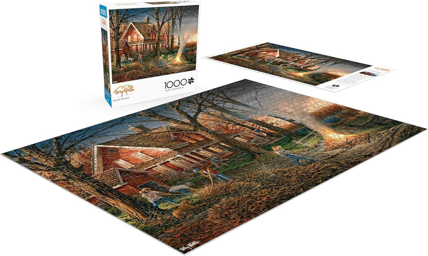 Buffalo Games Terry Redlin Autumn Evening 1000 Piece Jigsaw Puzzle, Adults