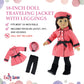 Emily Rose 18" Doll Paris Fashion Bundle - 7-Piece Chic Travel Outfit Set with Coat, Beret Hats, Graphic Tee & Ankle Boots - Gift Boxed French Style