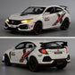 WAKAKAC Diecast Car 1/32 for Type-R Model Car Pull Back Toy Car with Light and Sound Model Vehicles for Boys Girls Gift(White)