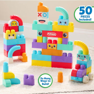 Playskool Busy Builders Blocks Building Set, 50 Pieces