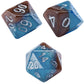 Gate Keeper Games Earth Elemental Halfsies Dice - 7pc Resin Polyhedral Set
