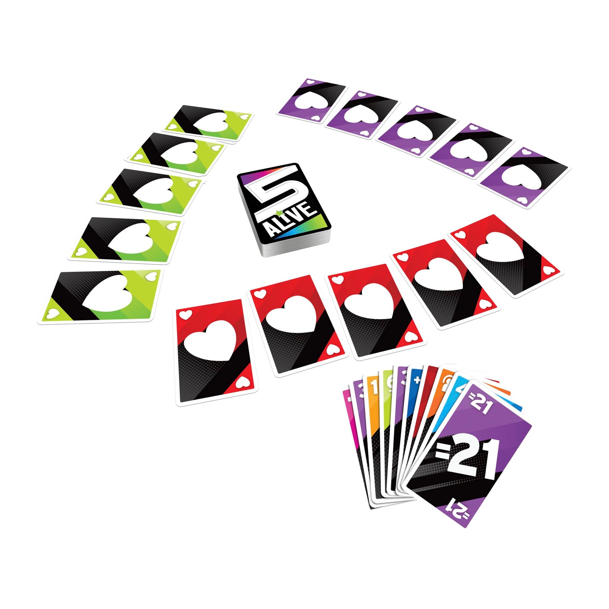 Hasbro Gaming 5 Alive Card Game, Fast-Paced Game for Kids and Families, Easy to Learn, 2 to 6 Players, Fun Summer Activities, Vacation Travel