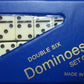 Dominoes Double Six Game Mini Travel Set of 28 Travel Game Tile Size is 1 5/8 inch x 3/4 inch x 1/4 inch for Travel, Case Color May Vary.