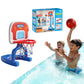 Toddler Basketball Hoop & Soccer Goal, Adjustable, 4 Balls, Indoor & Pool